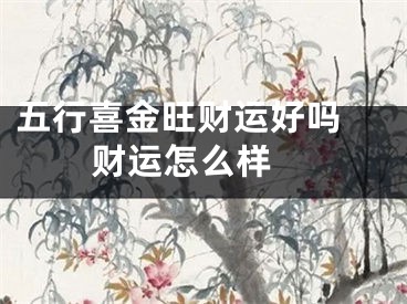 五行喜金旺财运好吗 财运怎么样 