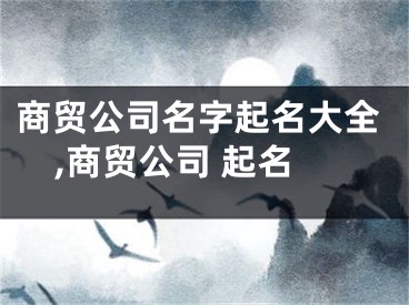 商贸公司名字起名大全,商贸公司 起名
