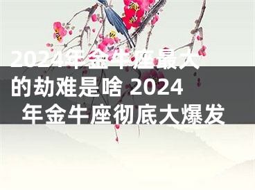 2024年金牛座最大的劫难是啥 2024年金牛座彻底大爆发