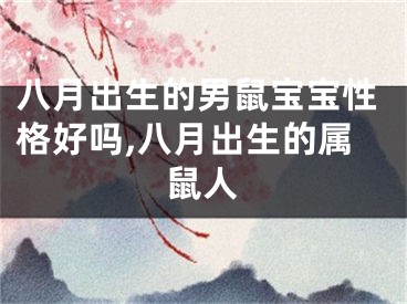 八月出生的男鼠宝宝性格好吗,八月出生的属鼠人