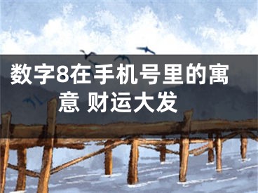 数字8在手机号里的寓意 财运大发