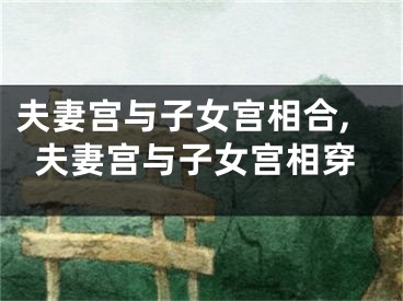 夫妻宫与子女宫相合,夫妻宫与子女宫相穿