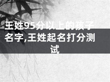 王姓95分以上的孩子名字,王姓起名打分测试