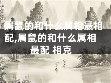 属鼠的和什么属相最相配,属鼠的和什么属相最配 相克