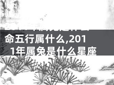 2011年属兔是什么命五行属什么,2011年属兔是什么星座