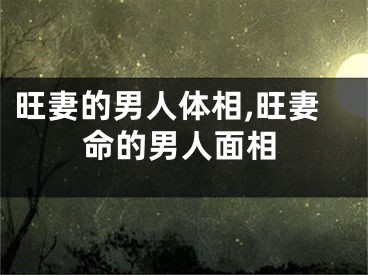 旺妻的男人体相,旺妻命的男人面相