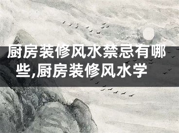 厨房装修风水禁忌有哪些,厨房装修风水学
