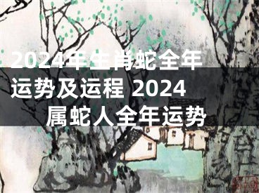 2024年生肖蛇全年运势及运程 2024属蛇人全年运势