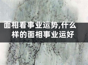 面相看事业运势,什么样的面相事业运好