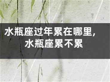 水瓶座过年累在哪里,水瓶座累不累