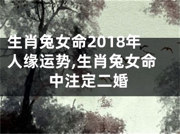 生肖兔女命2018年人缘运势,生肖兔女命中注定二婚