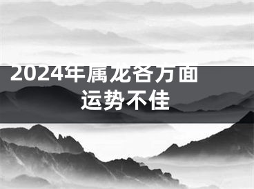 2024年属龙各方面运势不佳