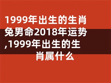 1999年出生的生肖兔男命2018年运势,1999年出生的生肖属什么