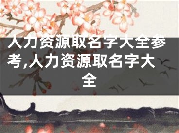 人力资源取名字大全参考,人力资源取名字大全