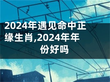 2024年遇见命中正缘生肖,2024年年份好吗