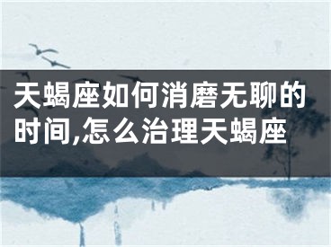 天蝎座如何消磨无聊的时间,怎么治理天蝎座