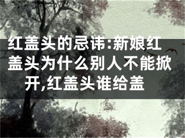 红盖头的忌讳:新娘红盖头为什么别人不能掀开,红盖头谁给盖