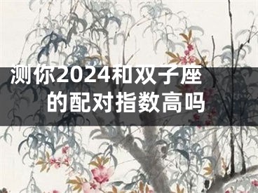 测你2024和双子座的配对指数高吗