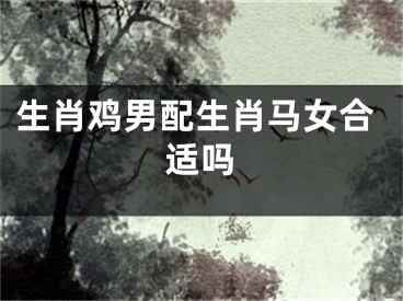 生肖鸡男配生肖马女合适吗