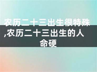 农历二十三出生很特殊,农历二十三出生的人命硬