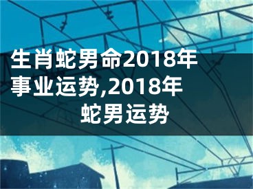 生肖蛇男命2018年事业运势,2018年蛇男运势