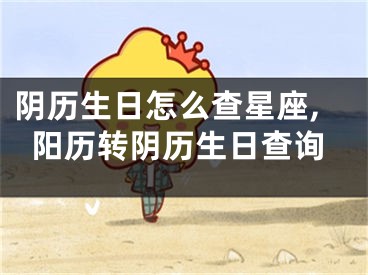阴历生日怎么查星座,阳历转阴历生日查询