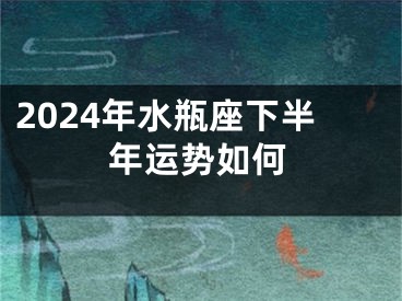 2024年水瓶座下半年运势如何