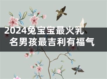 2024兔宝宝最火乳名男孩最吉利有福气