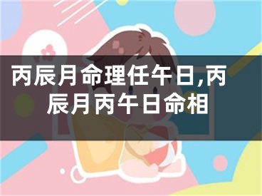 丙辰月命理任午日,丙辰月丙午日命相