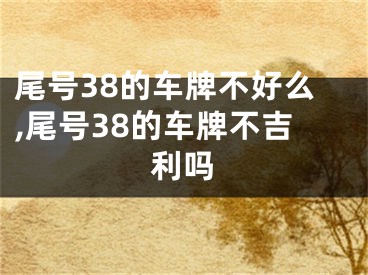 尾号38的车牌不好么,尾号38的车牌不吉利吗