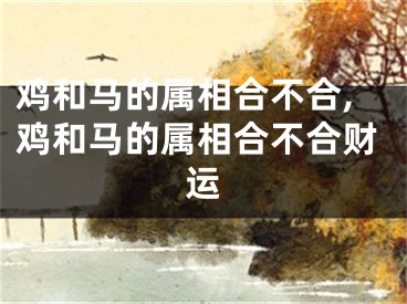 鸡和马的属相合不合,鸡和马的属相合不合财运