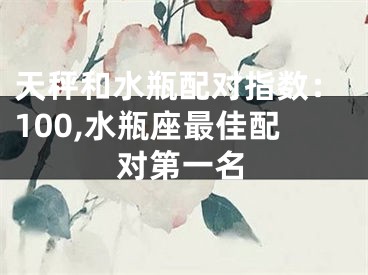 天秤和水瓶配对指数：100,水瓶座最佳配对第一名