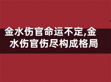 金水伤官命运不定,金水伤官伤尽构成格局