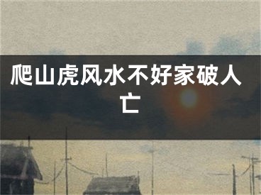 爬山虎风水不好家破人亡