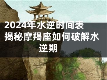 2024年水逆时间表揭秘摩羯座如何破解水逆期 