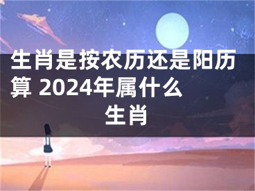 生肖是按农历还是阳历算 2024年属什么生肖