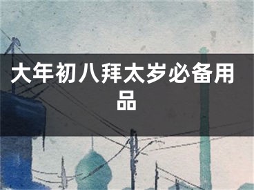 大年初八拜太岁必备用品