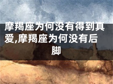 摩羯座为何没有得到真爱,摩羯座为何没有后脚