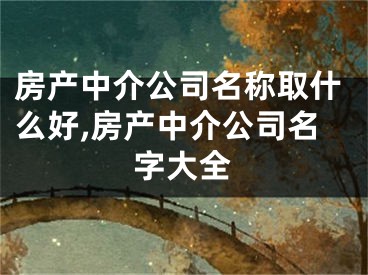 房产中介公司名称取什么好,房产中介公司名字大全