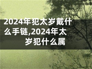 2024年犯太岁戴什么手链,2024年太岁犯什么属