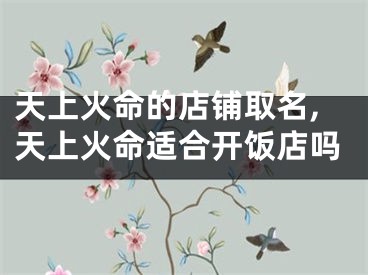 天上火命的店铺取名,天上火命适合开饭店吗