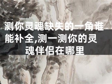 测你灵魂缺失的一角谁能补全,测一测你的灵魂伴侣在哪里