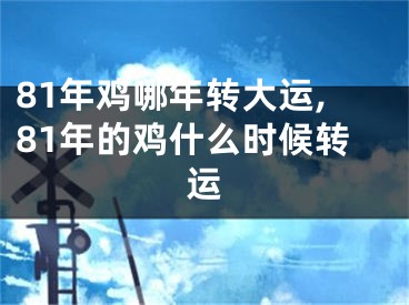 81年鸡哪年转大运,81年的鸡什么时候转运