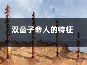 双童子命人的特征