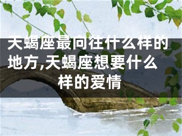 天蝎座最向往什么样的地方,天蝎座想要什么样的爱情