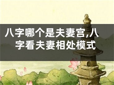 八字哪个是夫妻宫,八字看夫妻相处模式