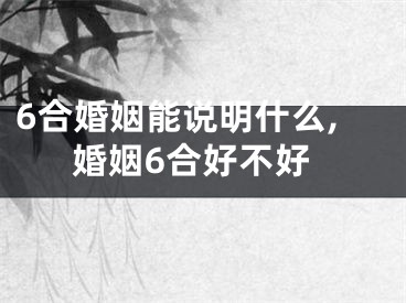 6合婚姻能说明什么,婚姻6合好不好