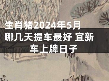 生肖猪2024年5月哪几天提车最好 宜新车上牌日子