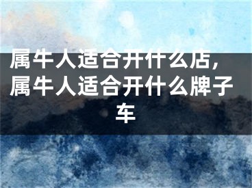 属牛人适合开什么店,属牛人适合开什么牌子车