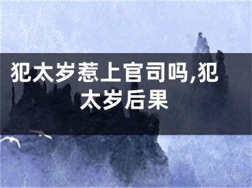 犯太岁惹上官司吗,犯太岁后果